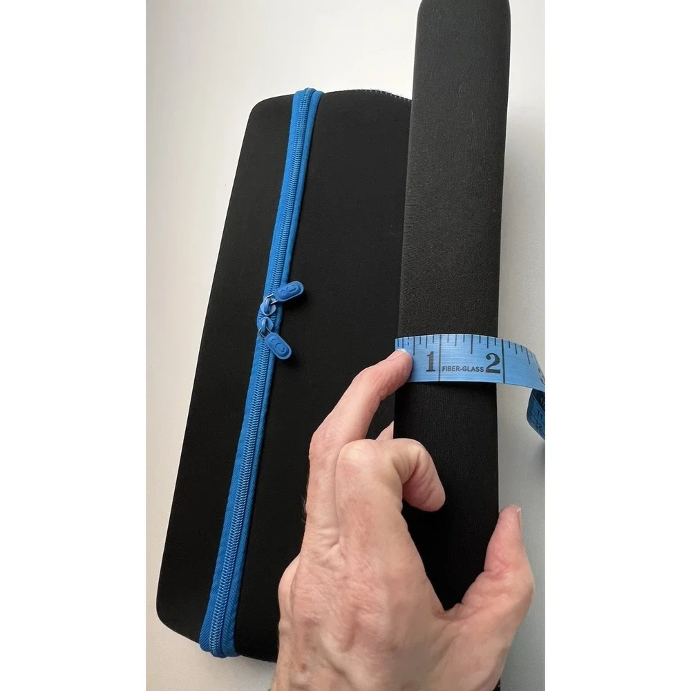 Laptop Neoprene Sleeve  Case Zipper Bag Reinforced on Long Ends Logo